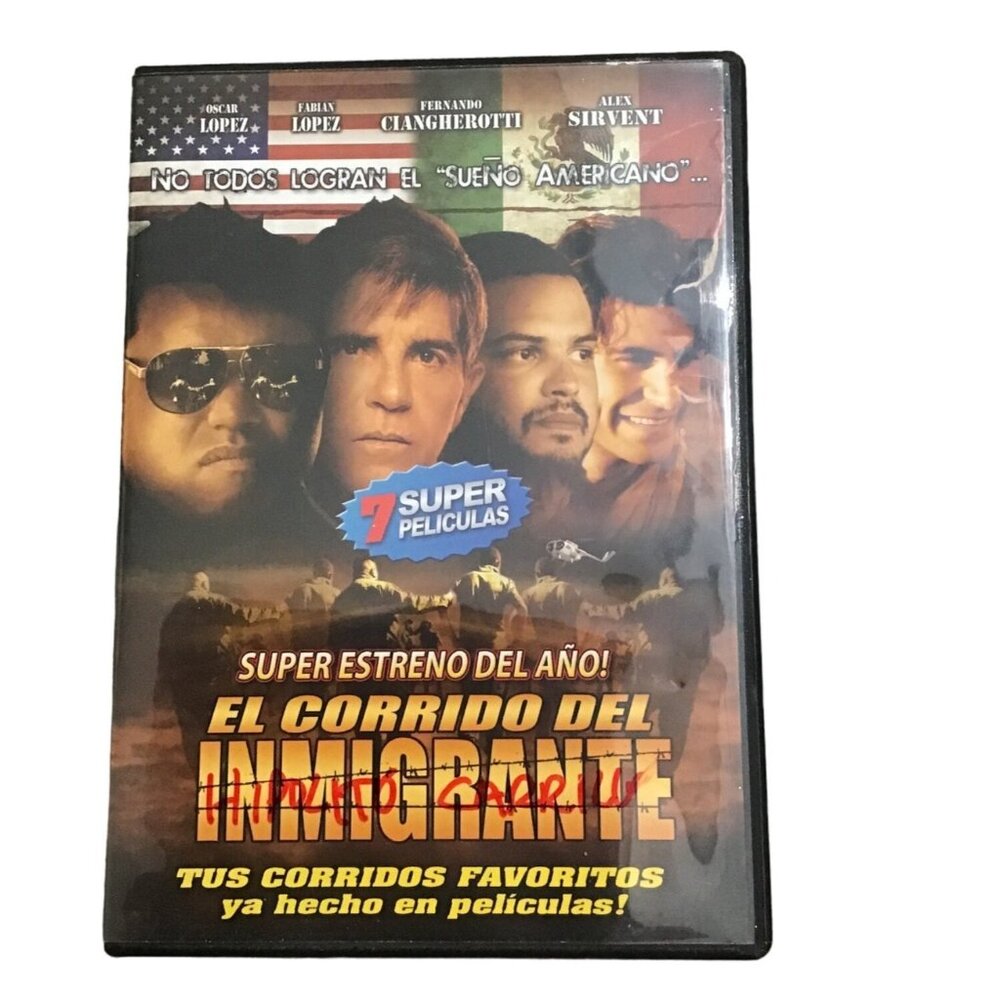 DVD EL CORRIDO DEL IMMIGRANTE TUS CORRIDOS FAVORITOS HECHOS EN PELICULA
